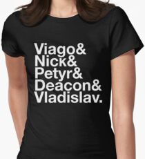 Was wir in den Schatten tun (weiß) Tailliertes T-Shirt