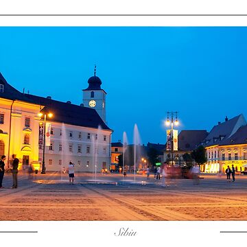 The City's Eyes Sibiu Hermannstadt Romania Art Print