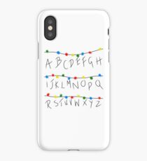 Stranger Things Alphabet Lights iPhone Case