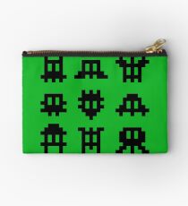 Pixel Invaders - Retro Pixelart Space Ships Studio Pouch