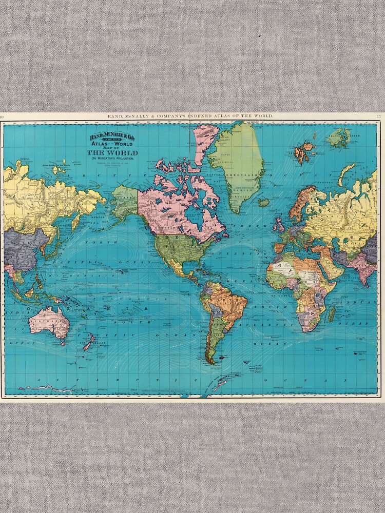 Vintage Map of The World (1897) by BravuraMedia
