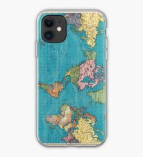 Vintage Map of The World (1897) iPhone Case