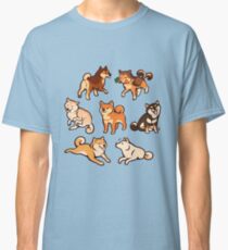 shibes in blue Classic T-Shirt