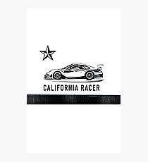 California Racer - Black Porsche Photographic Print