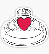 Claddagh Ring - A Token of Love Sticker
