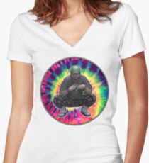 Vape Nation Women's Fitted V-Neck T-Shirt