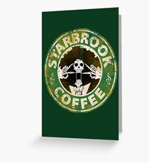 Starbrook Coffee Grunge Greeting Card