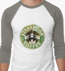 Starbrook Coffee Grunge Men's Baseball ¾ T-Shirt