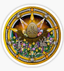 Sabbat Pentacle for Ostara the Spring Equinox Sticker