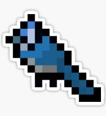 8-Bit Retro Bluejay Sticker