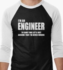 Engineer Men's Baseball ¾ T-Shirt