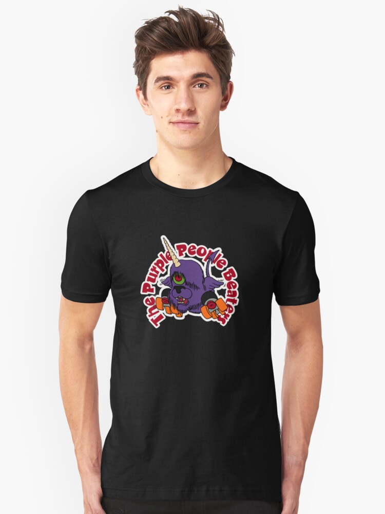 Alternate view of BRDL "The Purple People Beaters" - Clothing, Tablet/Phone Cases, Pillows & MORE Slim Fit T-Shirt