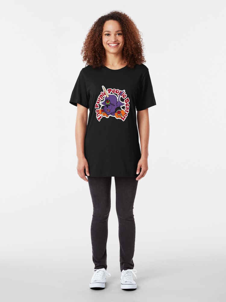 Alternate view of BRDL "The Purple People Beaters" - Clothing, Tablet/Phone Cases, Pillows & MORE Slim Fit T-Shirt