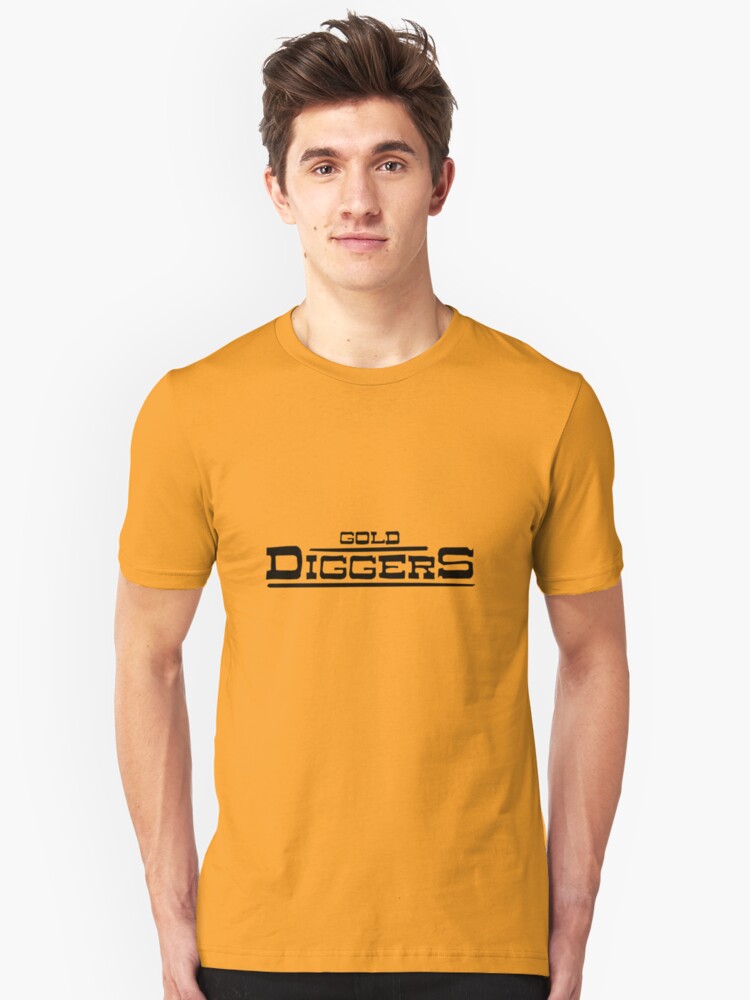 Alternate view of BRDL "Gold Diggers" Logo - Clothing, Pillows, Posters and MORE Slim Fit T-Shirt