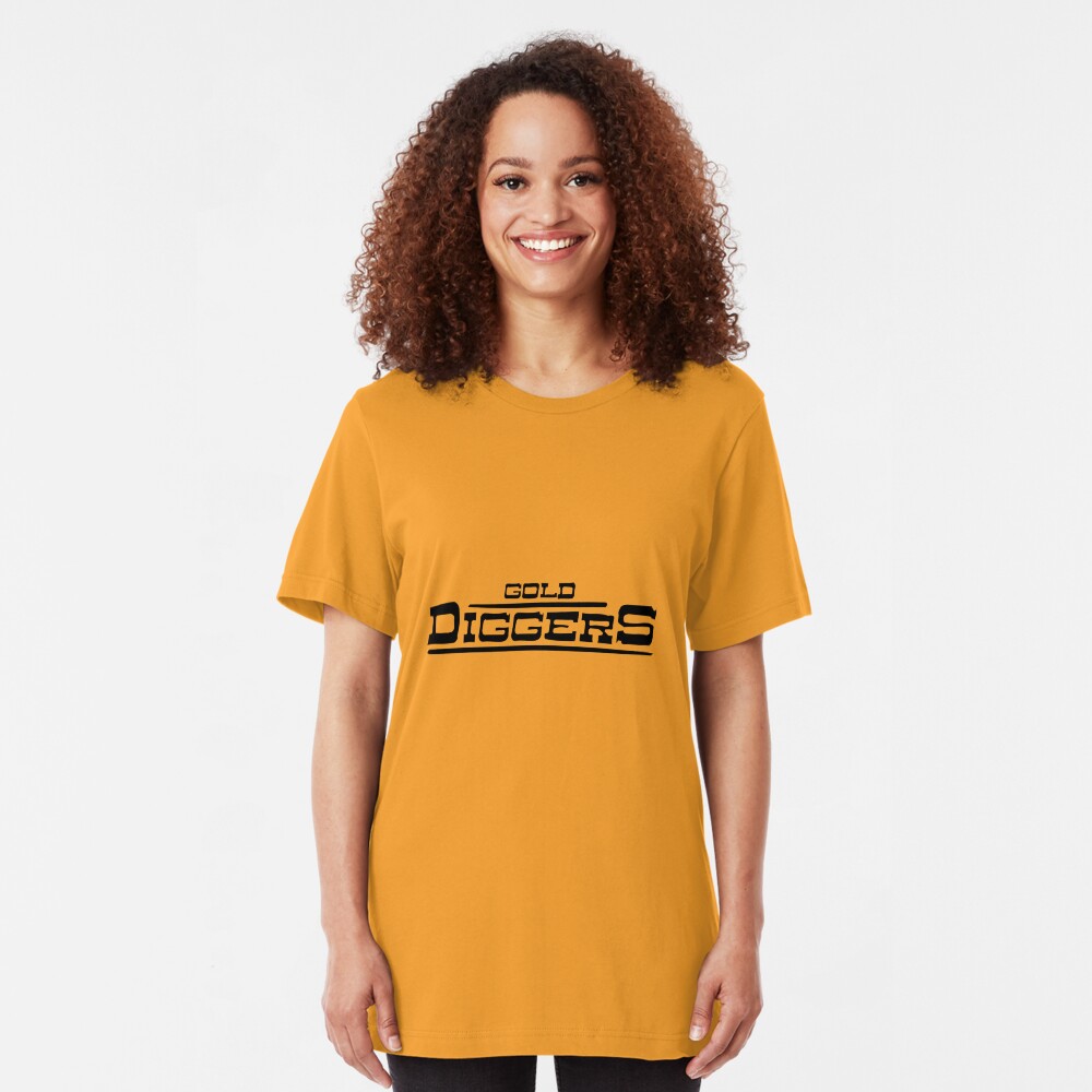 BRDL "Gold Diggers" Logo - Clothing, Pillows, Posters and MORE Slim Fit T-Shirt