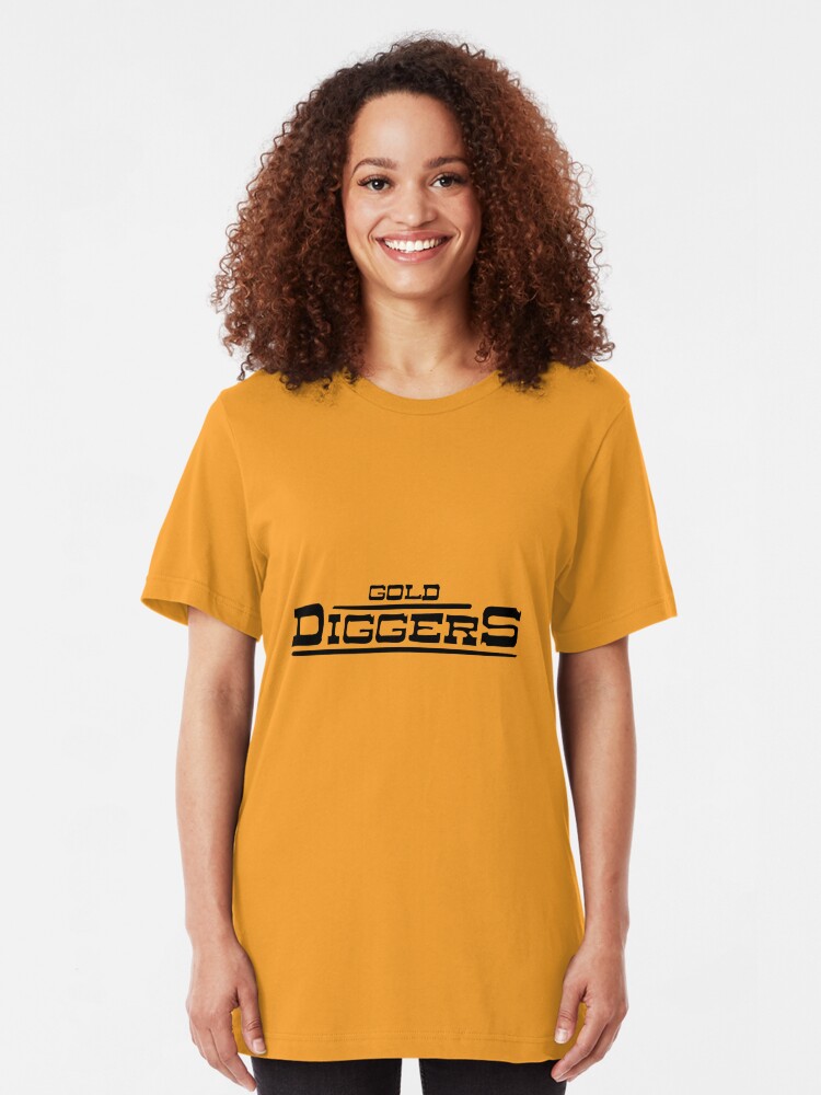 Alternate view of BRDL "Gold Diggers" Logo - Clothing, Pillows, Posters and MORE Slim Fit T-Shirt