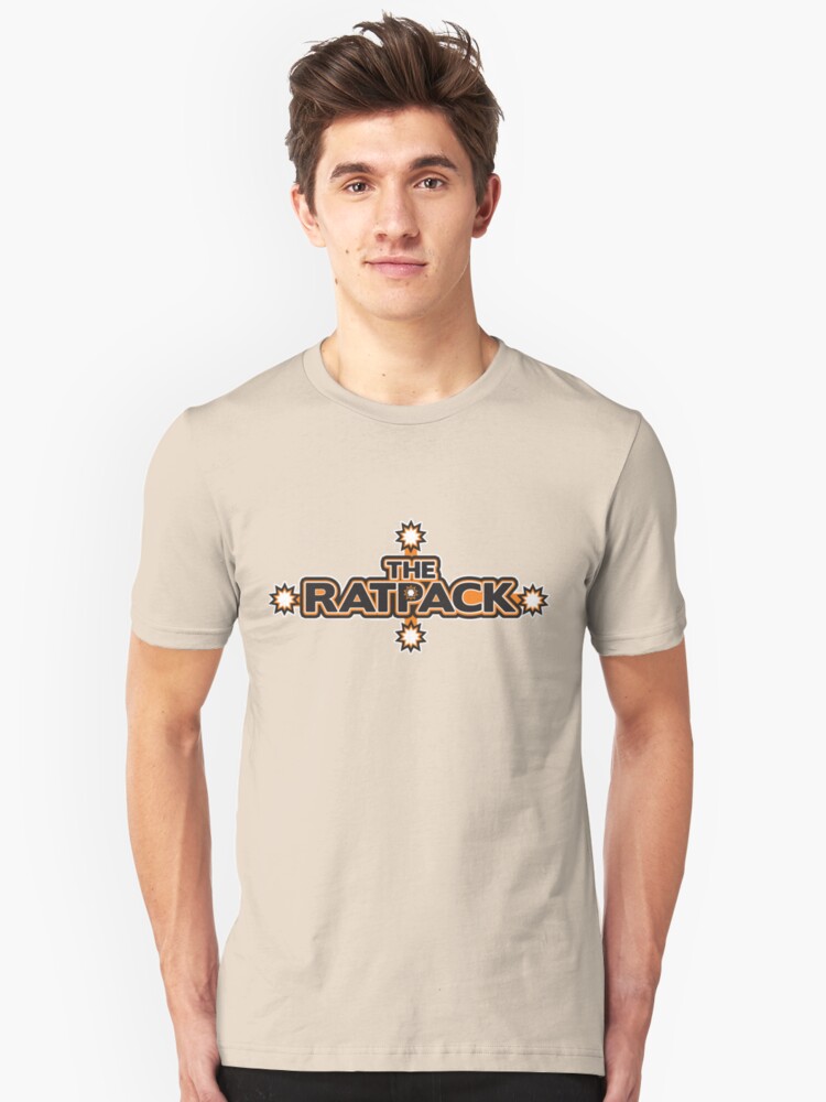 Alternate view of BRDL "The Rat Pack" Logo - Clothing, Pillows & Mugs Slim Fit T-Shirt