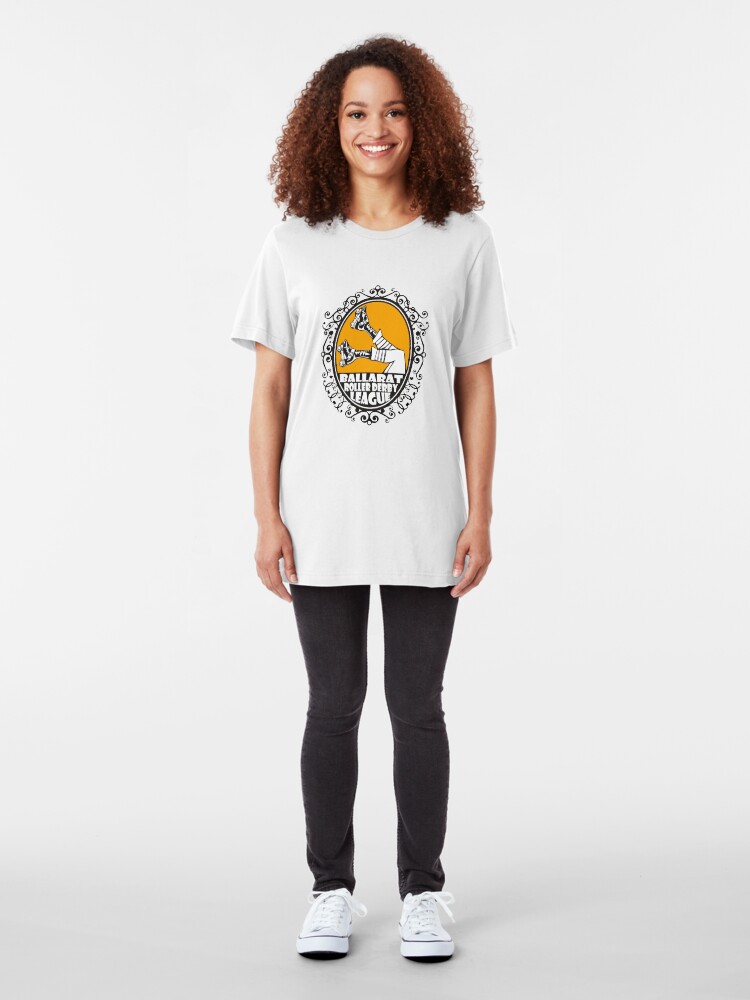 Alternate view of Ballarat Roller Derby League - Clothing, Pillows & Tote Bags Slim Fit T-Shirt