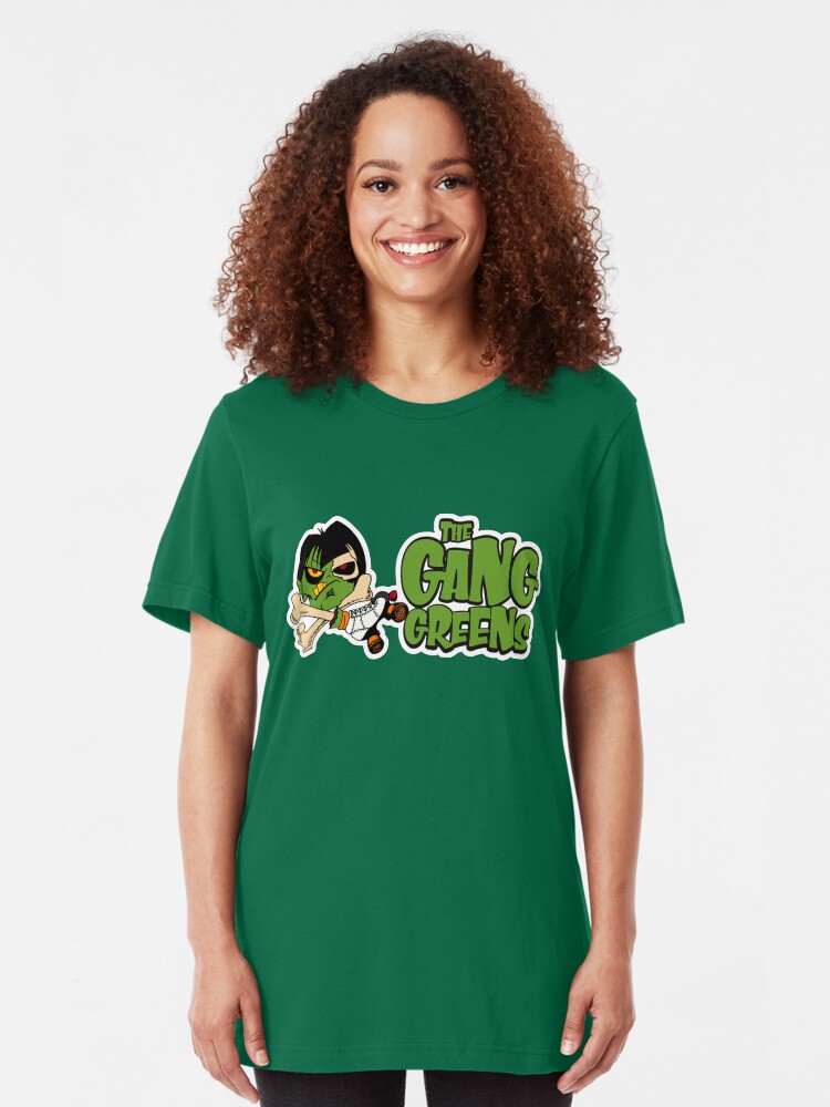 Alternate view of BRDL "The Gang Greens" Logo - Clothing, Stationery, Phone Cases & MORE! Slim Fit T-Shirt