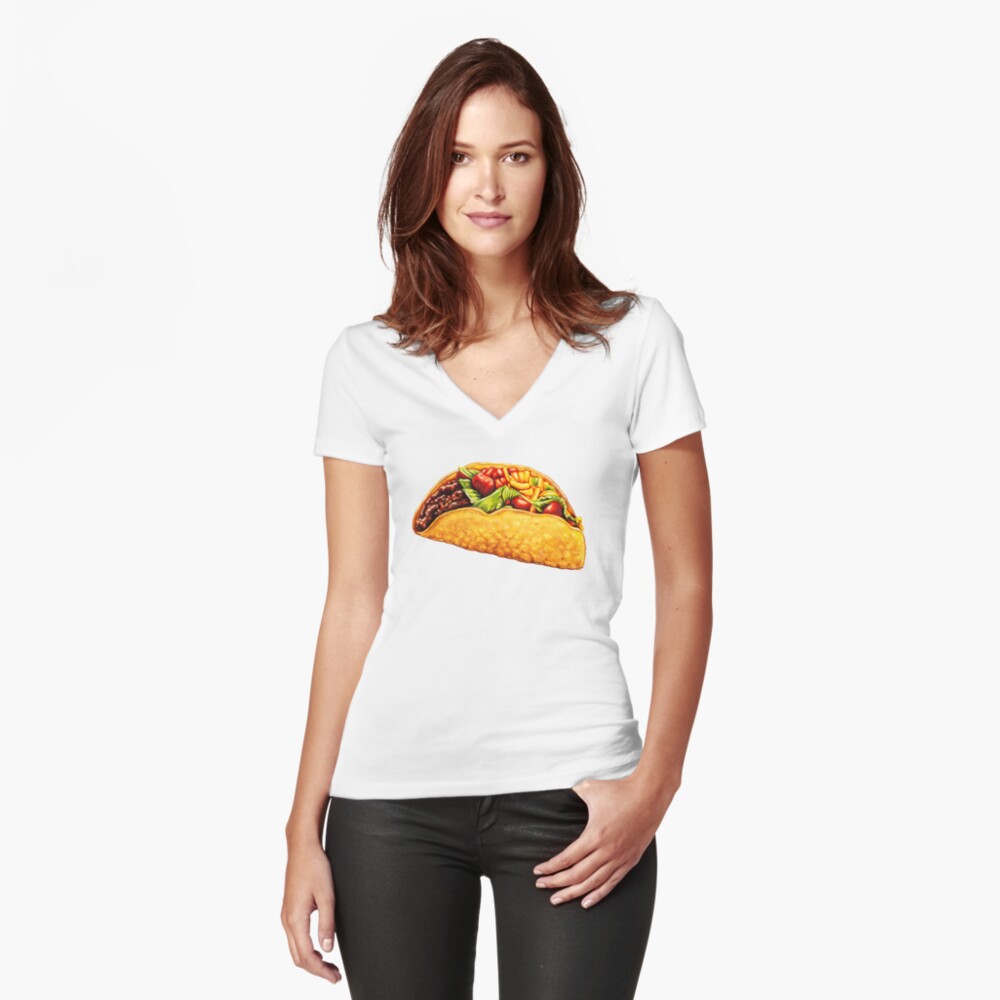 Taco Fitted V-Neck T-Shirt