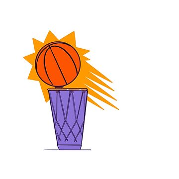 Phoenix Suns Larry O'Brien Trophy NBA Finals Sticker for Sale by keisha001