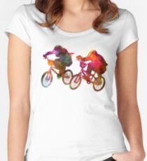 BMX Race Women's Fitted Scoop T-Shirt