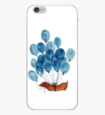 Dachshund dog and balloons iPhone Case