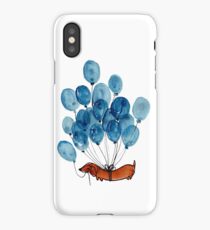 Dachshund dog and balloons iPhone Case