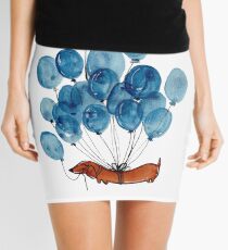 Minifalda Perro Dachshund y globos
