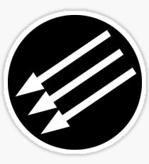 Antifacist Circle / Iron Front logo Sticker