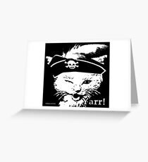 Pussy Pirate Greeting Card