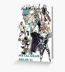 Metal Gear Solid 2: Sons of liberty Greeting Card