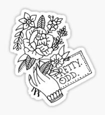 Pegatina bonita. impar. flores