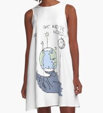 Sie hatte die Welt Lyrics A-Linien Kleid