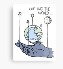 She Had The World Lyrics Metal Print