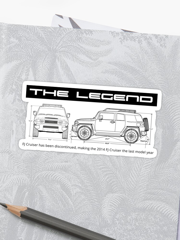 The Legend Fj Sticker By Moaoun Redbubble
