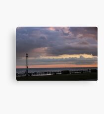 Brighton Beach Sunset Canvas Print