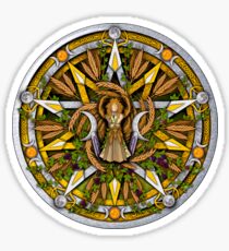 Sabbat Pentacle for Lughnasadh, First Harvest Sticker