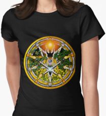 Sabbat Pentacle for Litha, the Summer Solstice Women's Fitted T-Shirt