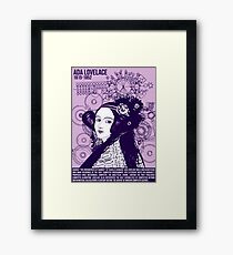 Großartige Köpfe illustrieren - Ada Lovelace Gerahmtes Wandbild