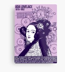Illustrating Great Minds - Ada Lovelace Metal Print