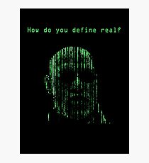 The Matrix Morpheus Code Photographic Print