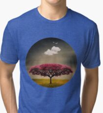 Camiseta de tejido mixto arbre