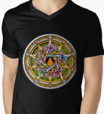 Sabbat Pentacle for Beltane, the Celtic May Day Festival Men's V-Neck T-Shirt