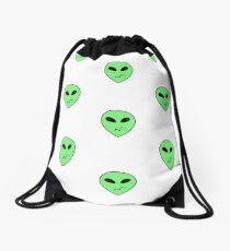 Peridot's Alien Pattern Drawstring Bag