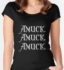 Amuck. Women's Fitted Scoop T-Shirt