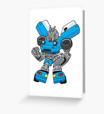 Miata Mx5 Mk1 - JDM Gundam Transformer bot Greeting Card