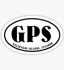 Flughafen-Code der Galapagos-Inseln (oval) Sticker