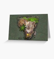 Only Hunt with a Zoom lens Greeting Card