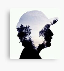Face illusions urban nature art visual Most Popular Canvas Print